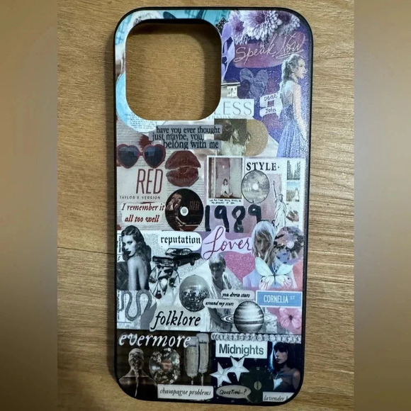 TAYLOR SWIFT IPHONE 14 PRO MAX CELL PHONE CASE ERAS TOUR ALBUMS SHOWGIRL - Picture 1 of 3